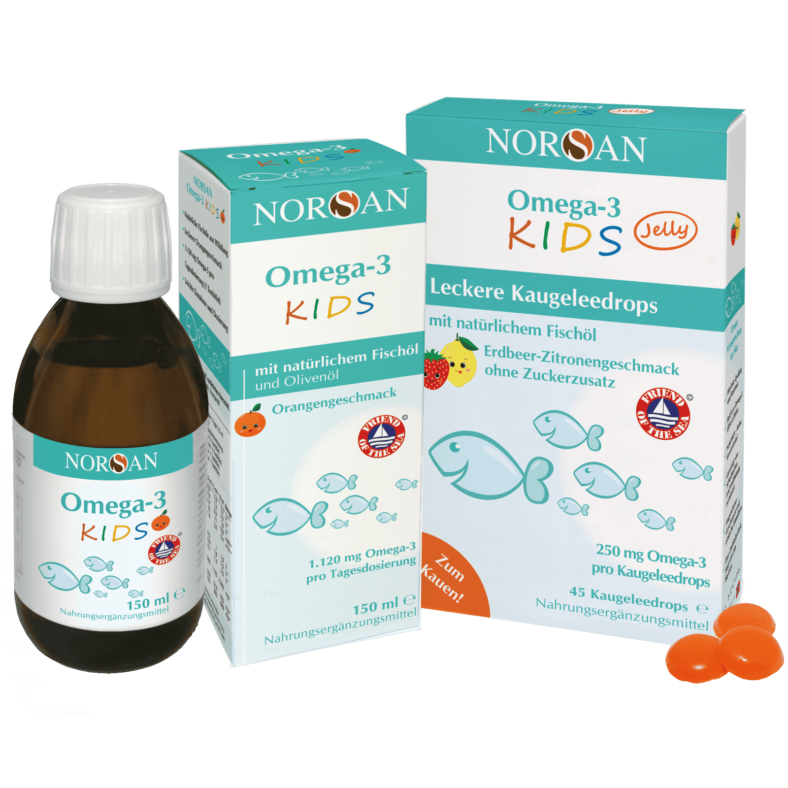 Omega 3 FISK Ulei + Jeleuri (45 buc)