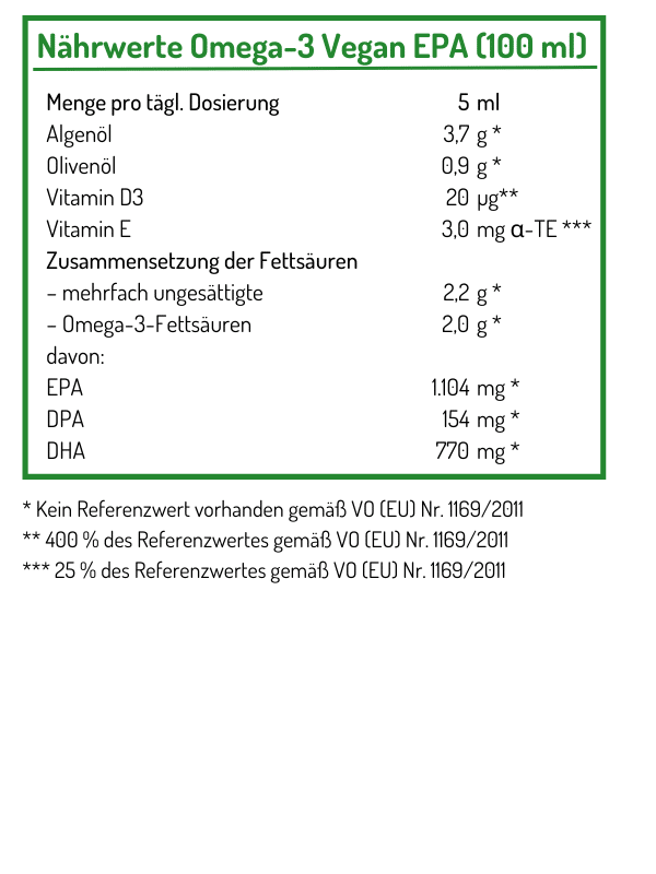 NORSAN Omega-3 VEGAN EPA