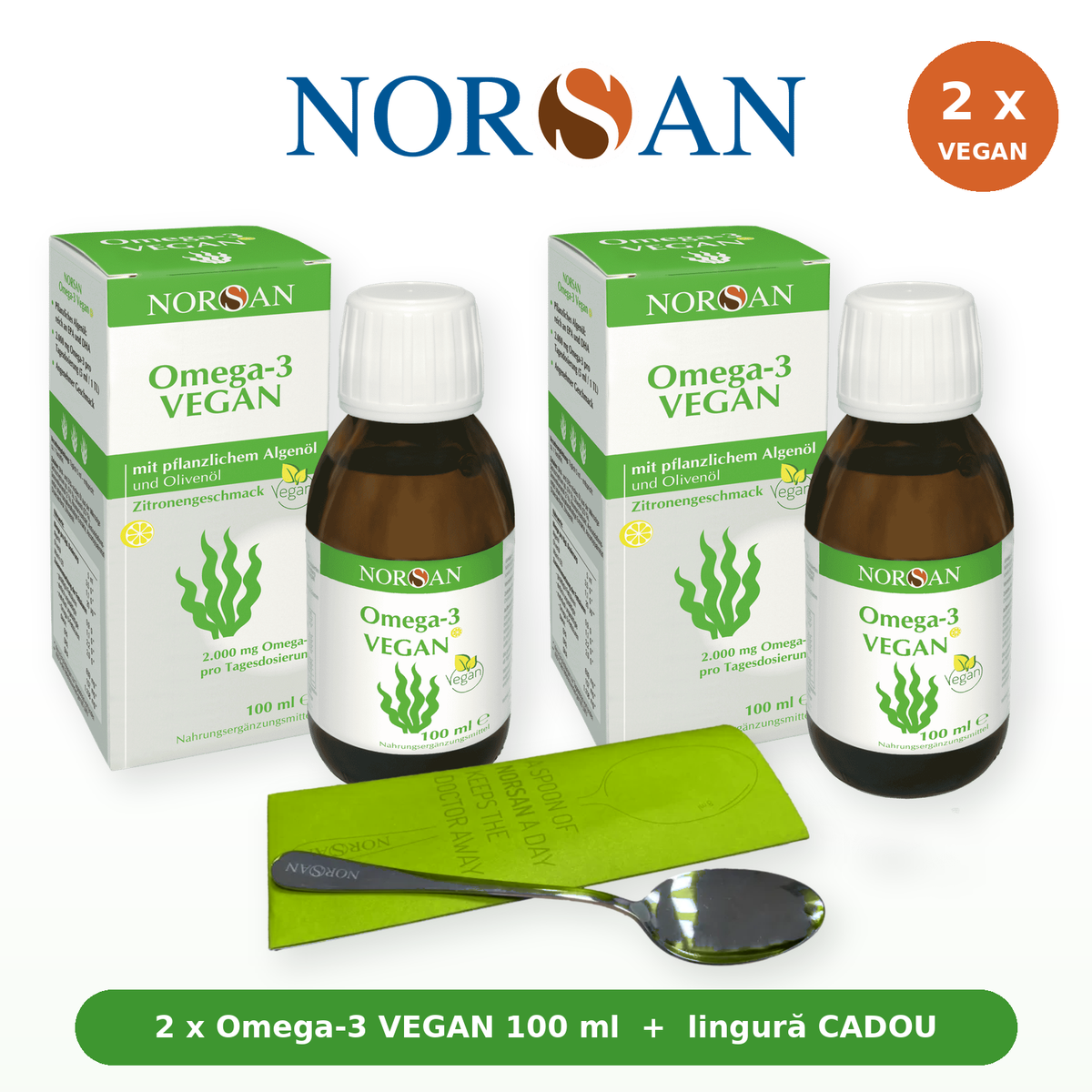 Pachet Toamna/ 2 x Vegan Oil+Lingura 5 ml