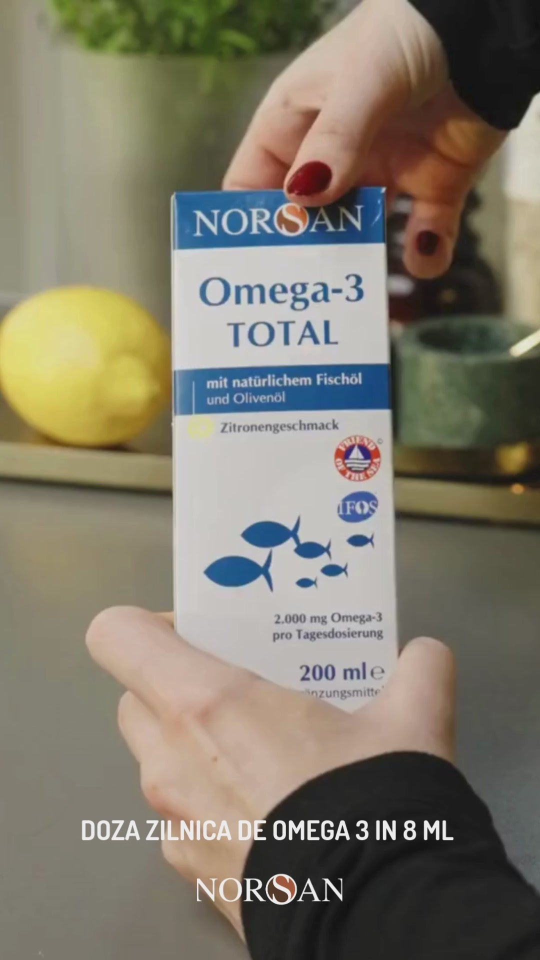 Încărcați videoclipul: NORSAN Omega 3 Total Oil